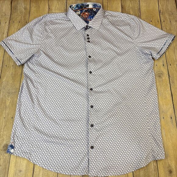 Au Noir Shirt Mens Short Sleeve Size 7 XXXL 3XL - Picture 2 of 11